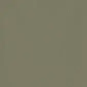 Full-grain leather sample, olive-green, mottled texture with fine grain; matte finish, labeled “galea leather verde mimetico c4n” by Potocco.